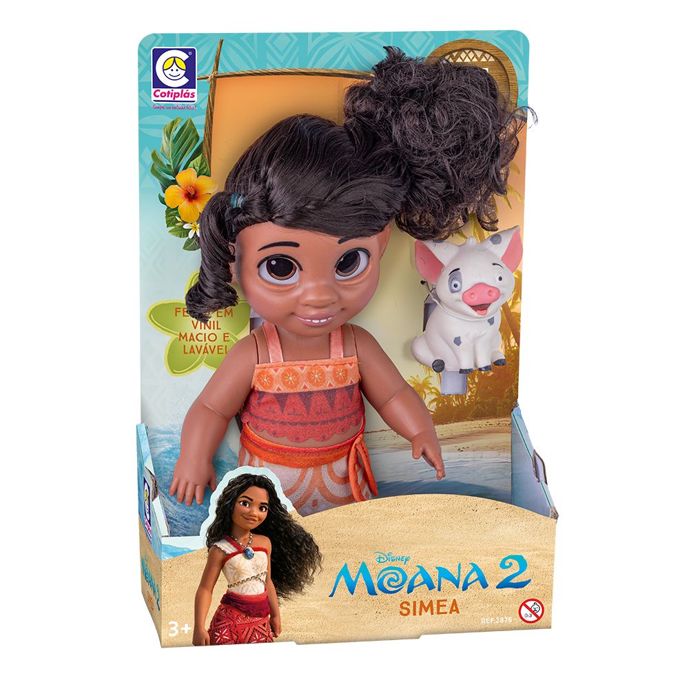 Boneca Disney Simea e Puá Moana 2 - Cotiplás