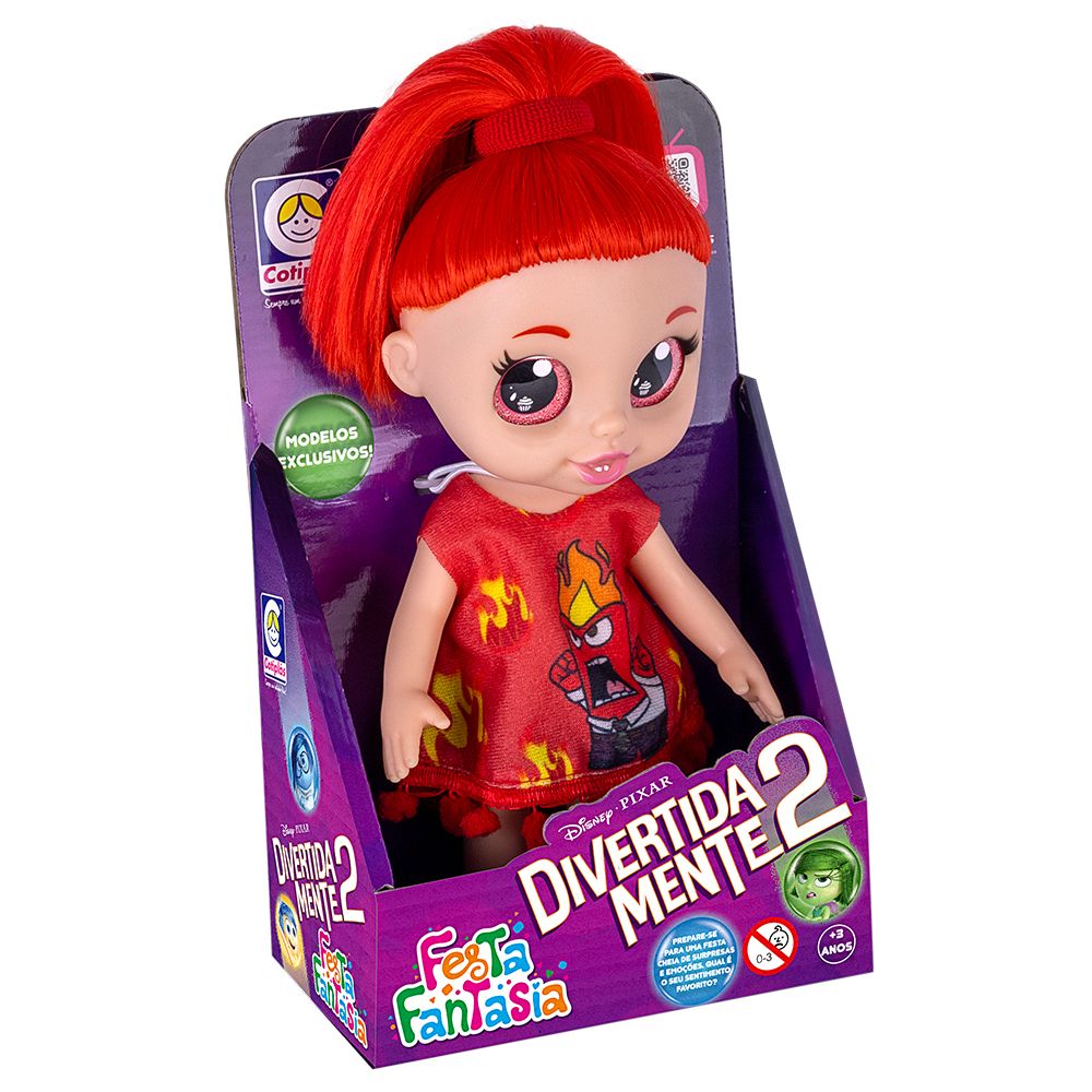 Boneca Divertida Mente 2 Festa Fantasia Raiva - Cotiplás - Imagem 2