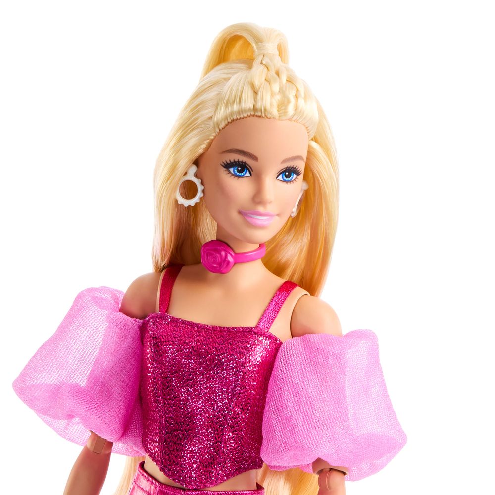 Barbie Deluxe Style Loira e Conjunto Rosa Metálico - Mattel - Imagem 5