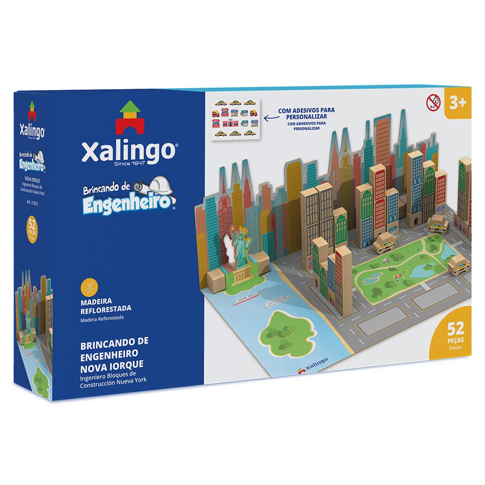Brincando de Engenheiro Nova Iorque 52 Peças - Xalingo