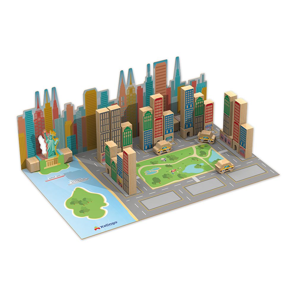 Brincando de Engenheiro Nova Iorque 52 Peças - Xalingo - Imagem 2