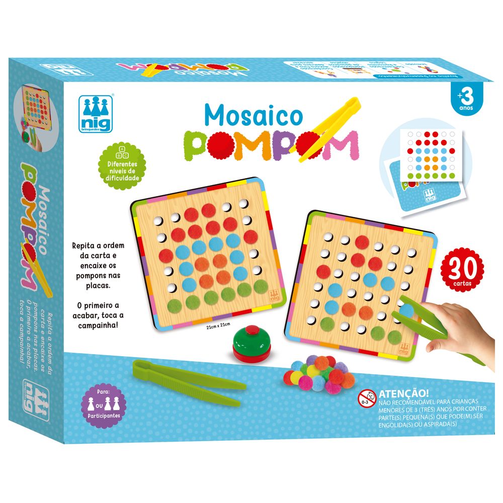 Jogo Mosaico Pompom - Nig
