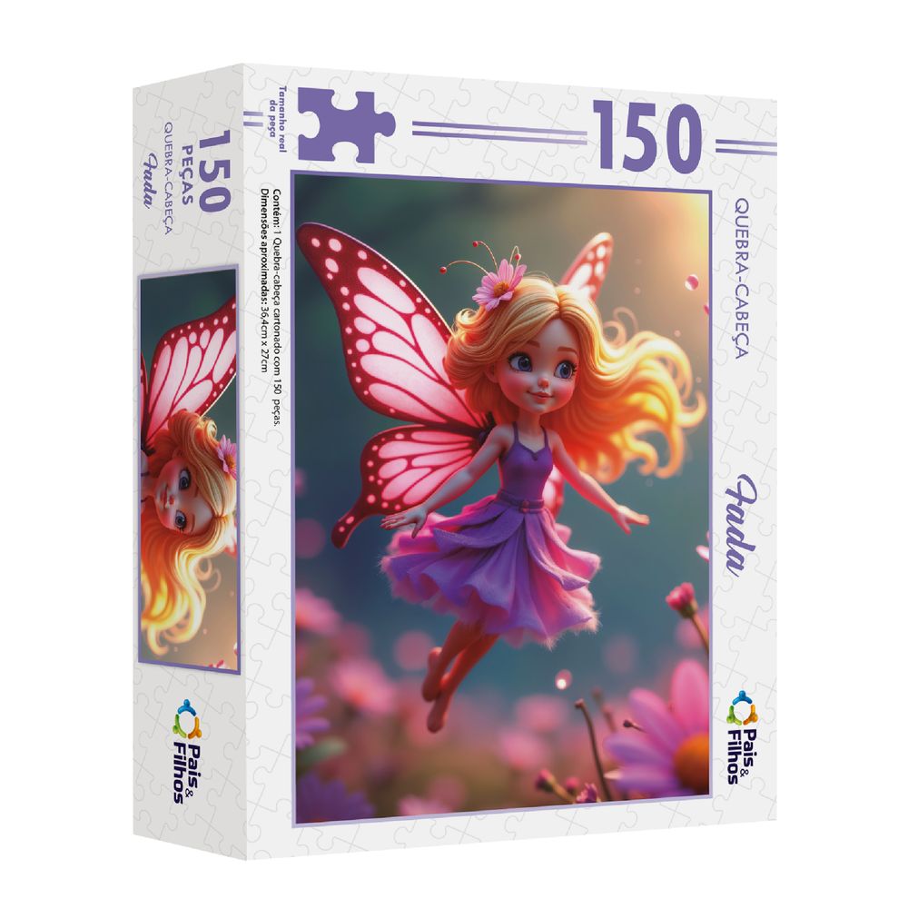 Quebra-Cabeça Fada 150 Peças - Pais e Filhos