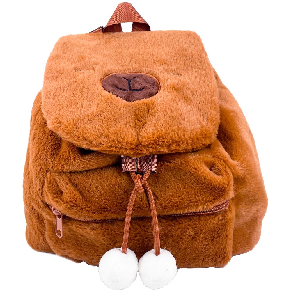 Mochila Capivara com Pompoms - BBR Toys