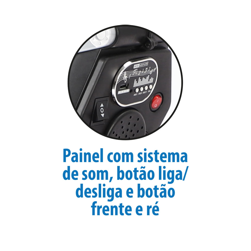 Scooter Sport Vermelha Elétrica 12V - Bandeirante - Imagem 2