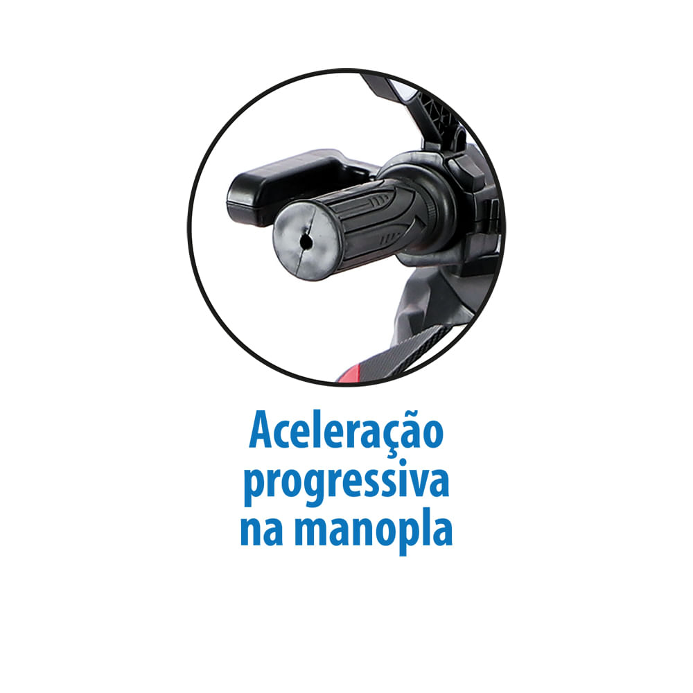 Scooter Sport Vermelha Elétrica 12V - Bandeirante - Imagem 4