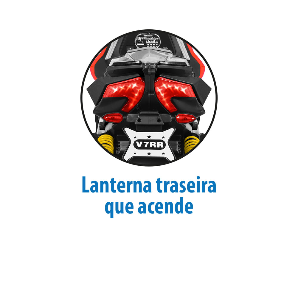 Scooter Sport Vermelha Elétrica 12V - Bandeirante - Imagem 6
