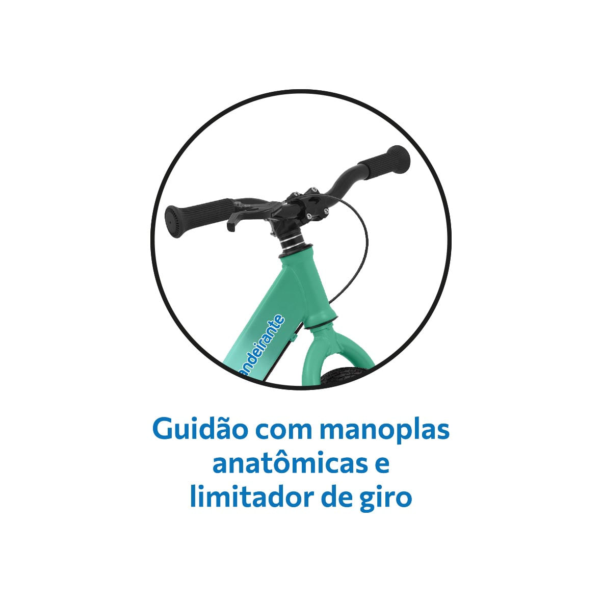 Bicicleta de Equilíbrio Pro com Freio Verde - Bandeirante - Imagem 2