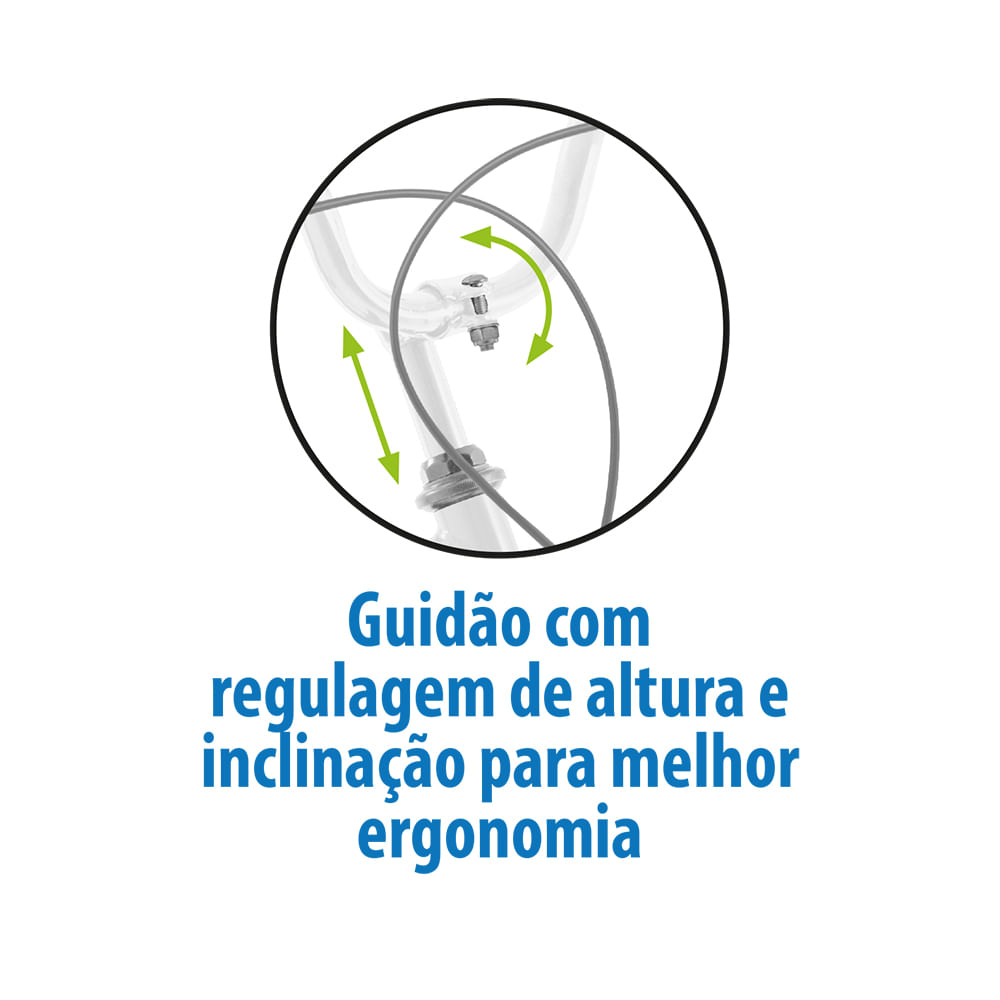 Bicicleta Aro 16 Sweet Flower Branca - Bandeirante - Imagem 5