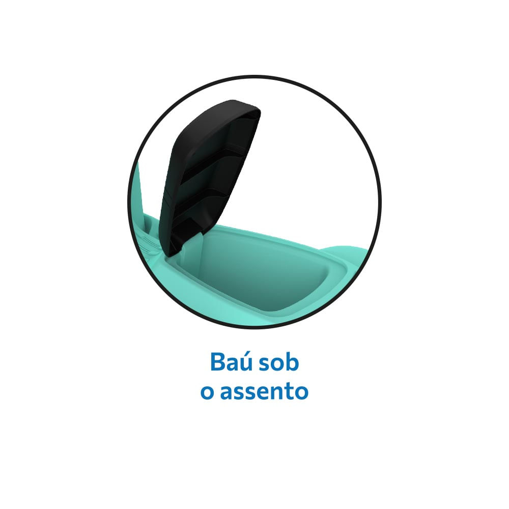 Triciclo Banderetta Passeio Pedal Turquesa - Bandeirante - Imagem 4