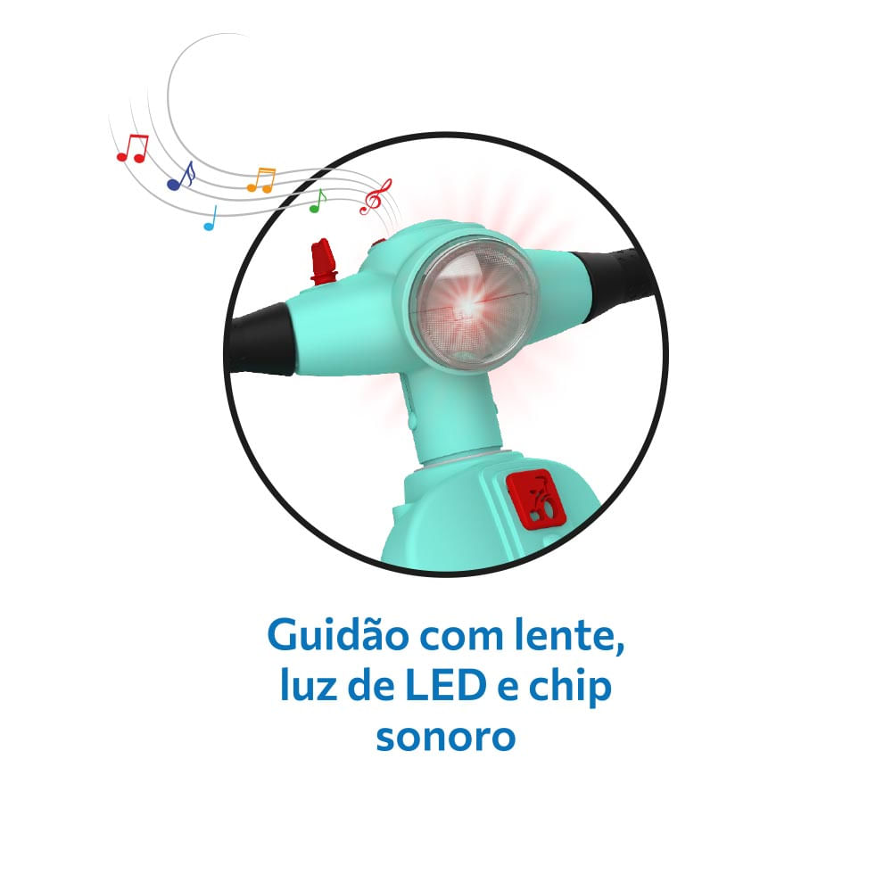 Triciclo Banderetta Passeio Pedal Turquesa - Bandeirante - Imagem 5