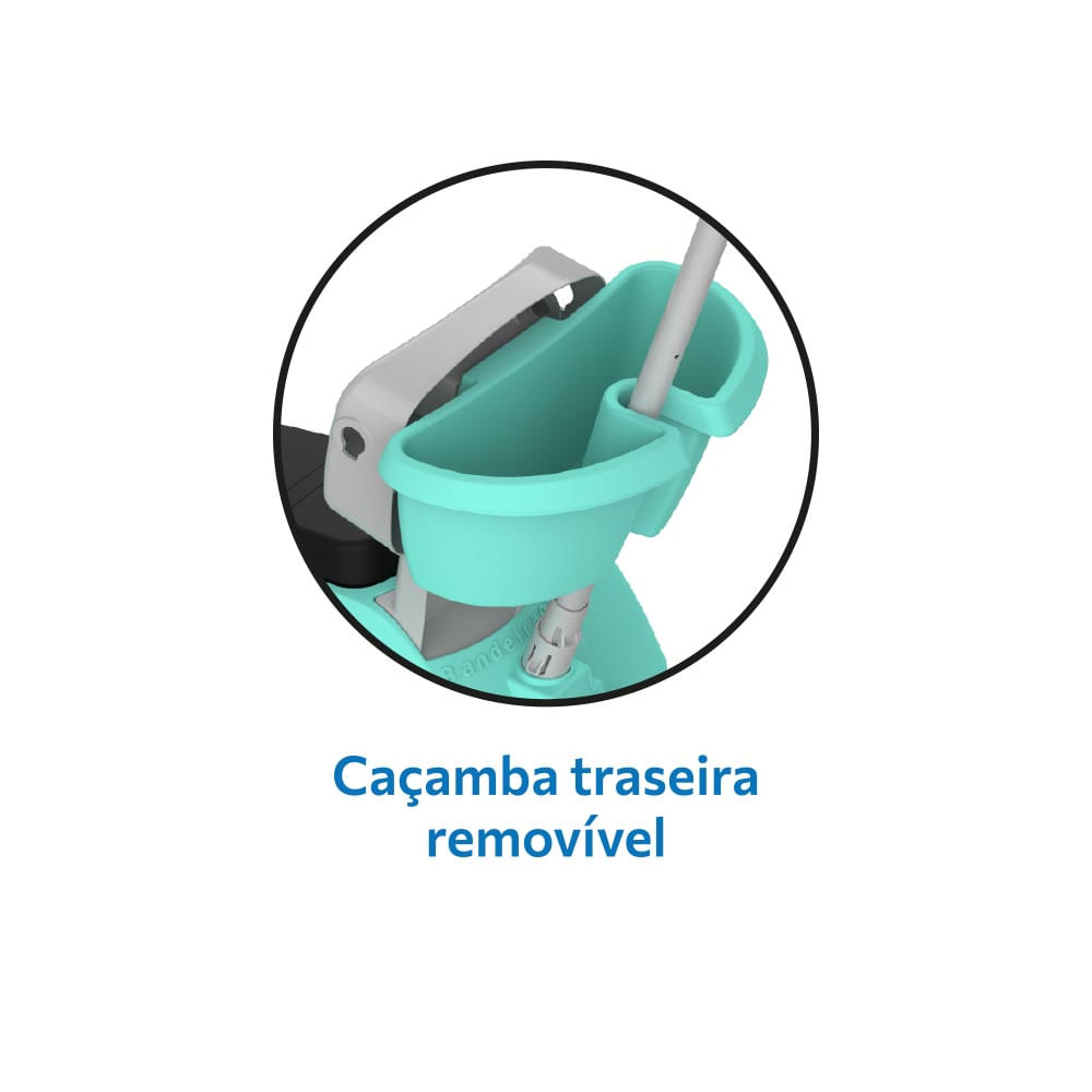 Triciclo Banderetta Passeio Pedal Turquesa - Bandeirante - Imagem 6