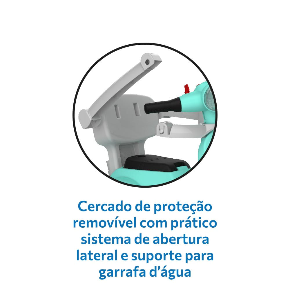 Triciclo Banderetta Passeio Pedal Turquesa - Bandeirante - Imagem 9