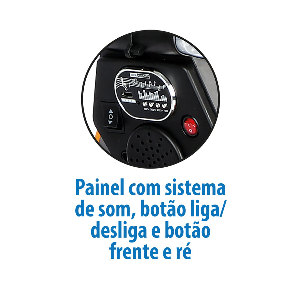 Scooter Sport Amarela Elétrica 12V - Bandeirante - Imagem 2