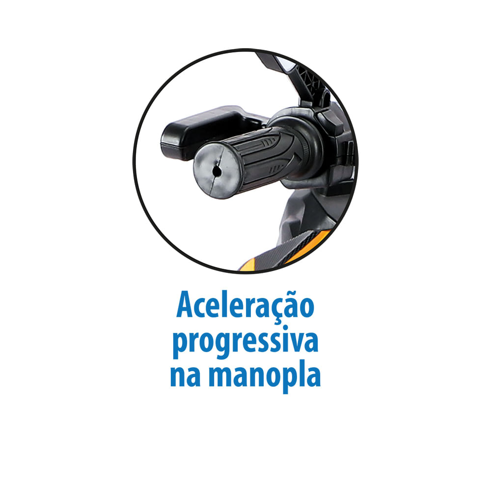 Scooter Sport Amarela Elétrica 12V - Bandeirante - Imagem 5