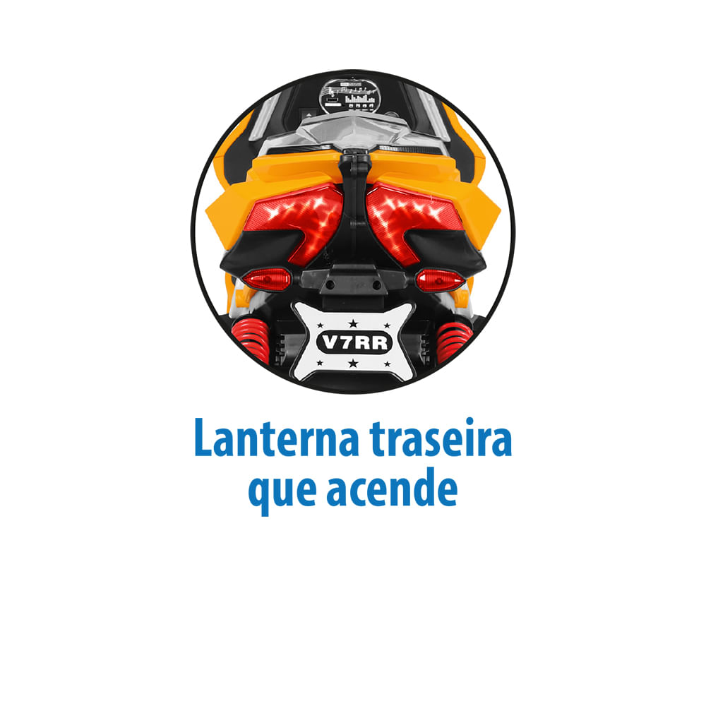 Scooter Sport Amarela Elétrica 12V - Bandeirante - Imagem 6