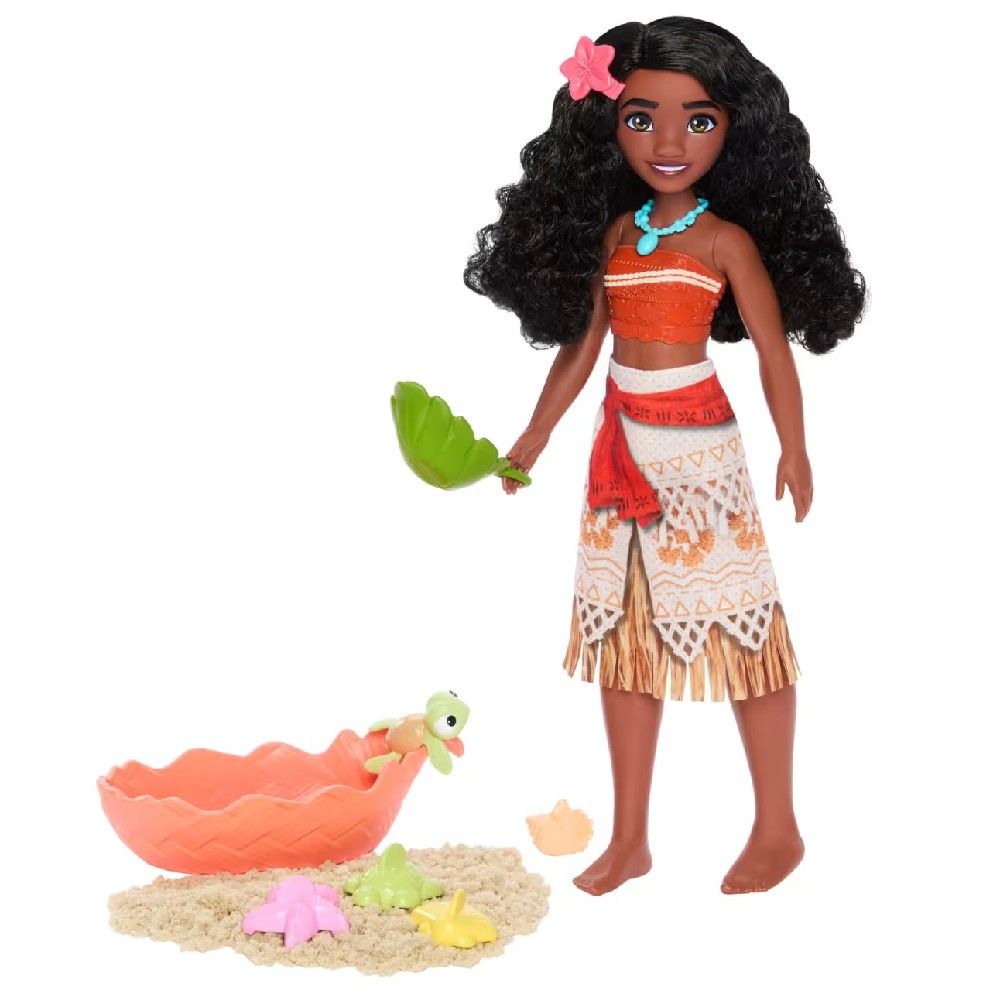 Disney Princesa Moana com Bebê Tartaruga - Mattel