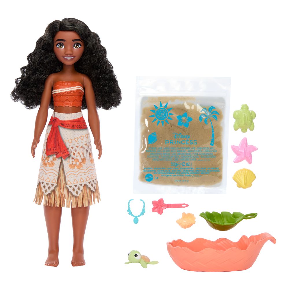 Disney Princesa Moana com Bebê Tartaruga - Mattel - Imagem 2