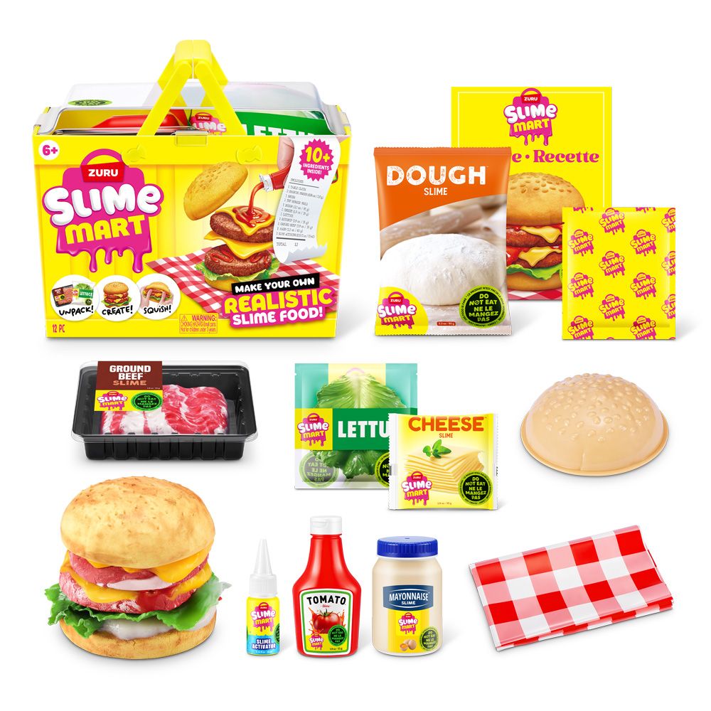 Slime Mart Médio Hamburguer - Fun Divirta-se