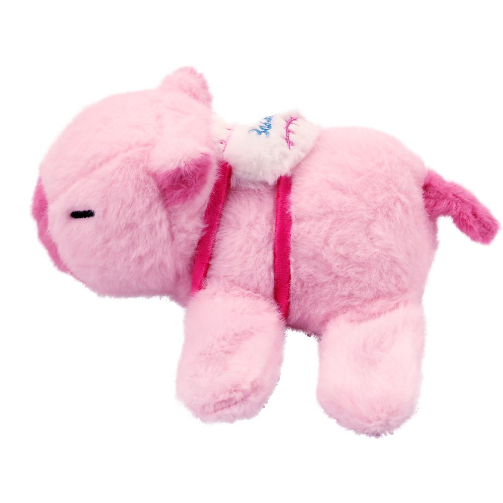 Pulseira Pelúcia Capivara Rosa Slap com Mochila - BBR Toys