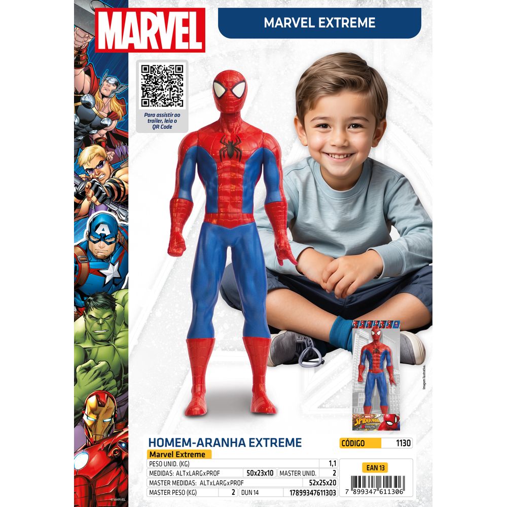 Boneco Marvel Extreme Gigante Homem Aranha - Mimo - Imagem 3