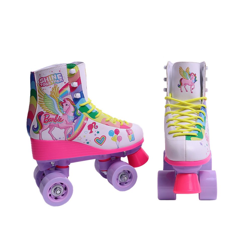 Barbie Patins 4 Rodas Rosa (33-34) Sem Embalagem - Fun Divirta-se