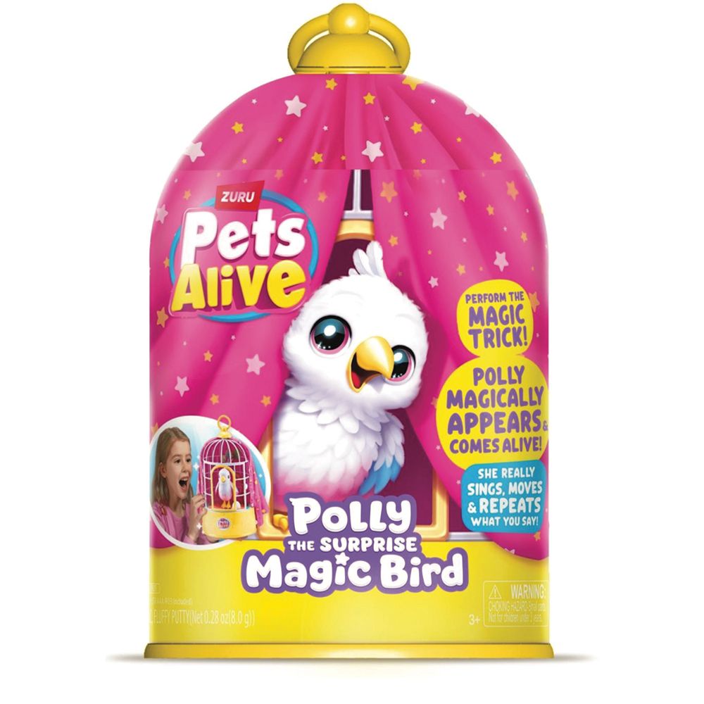 Pelúcia Pets Alive Passarinha Polly Surprise - Candide