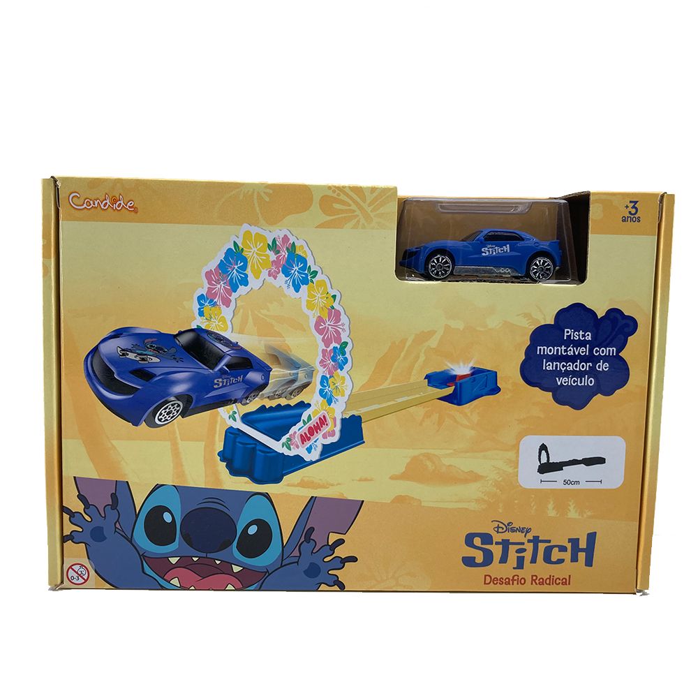Pista para Miniveículos Disney Stitch Desafio Radical - Candide - Imagem 2
