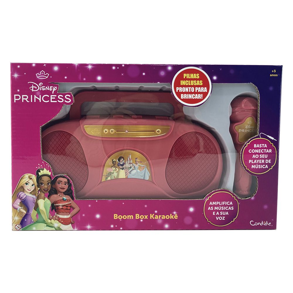 Boombox Karaokê Princesas Disney com Microfone - Candide - Imagem 2