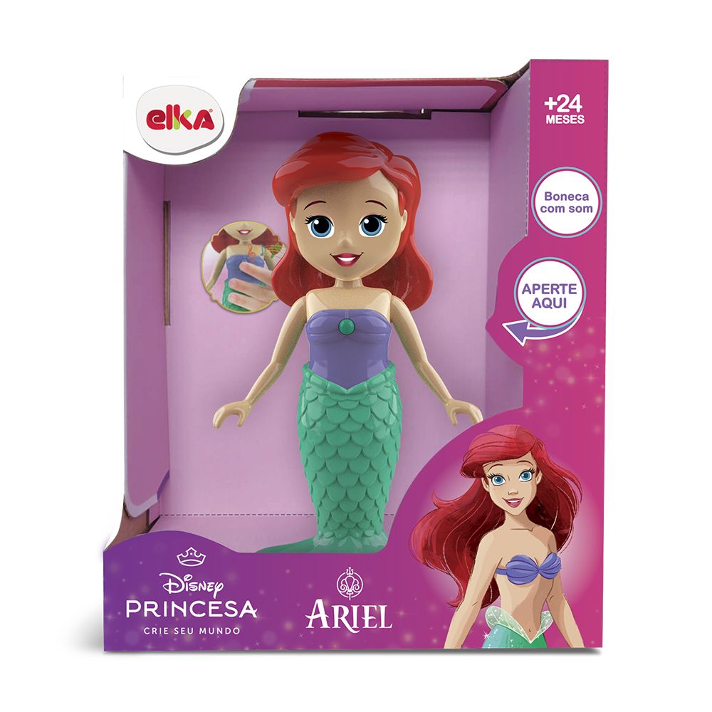 Boneca Ariel com Frases - Elka - Imagem 2