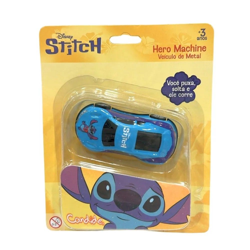 Mini Carrinho Pull Back Stitch Coração - Candide - Imagem 2