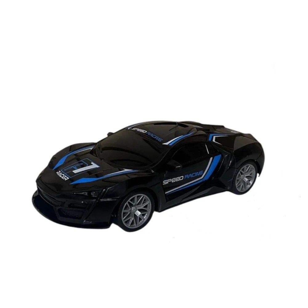 Carro Controle Remoto Preto e Azul - Brinkzania