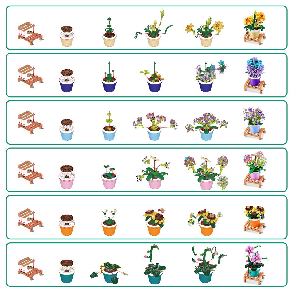 Blocos de Montar Max Premium Monte Seu Jardim - Candide - Imagem 18