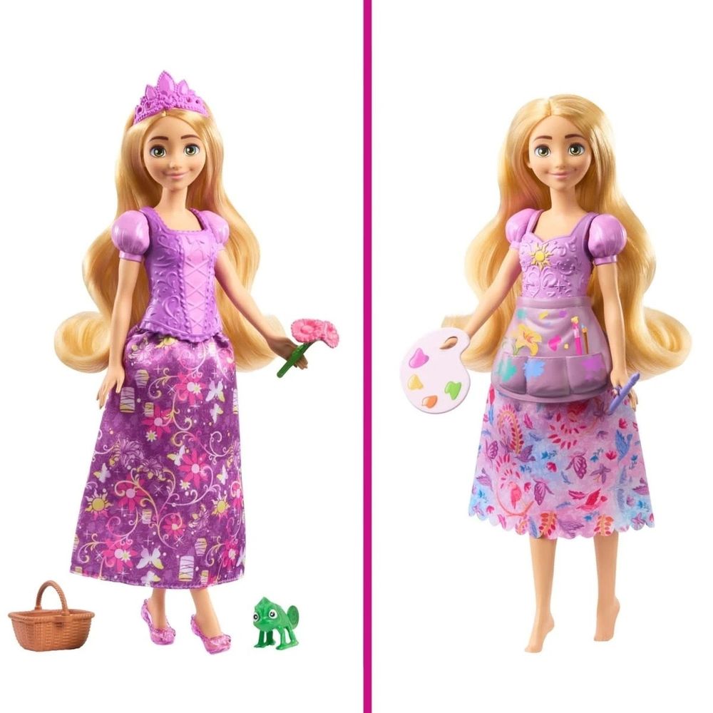 Disney Princesa Rapunzel Mudança de Vestido - Mattel - Imagem 3
