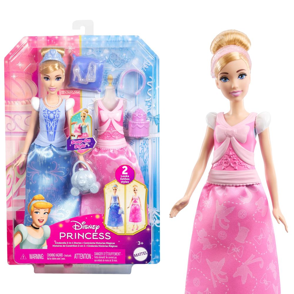 Disney Princesa Cinderela Mudança de Vestido - Mattel