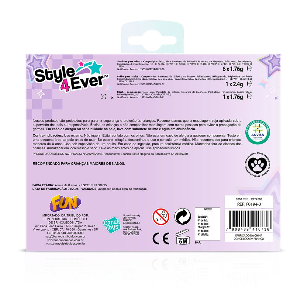 Fun Primeiro Kit de Maquiagem - Fun Divirta-se - Imagem 5