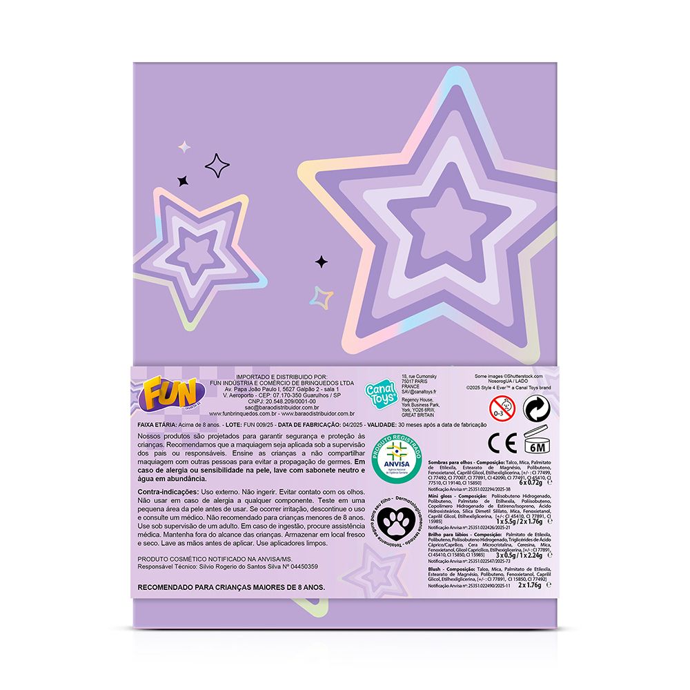 Fun Paleta de Maquiagem Pró - Fun Divirta-se - Imagem 5