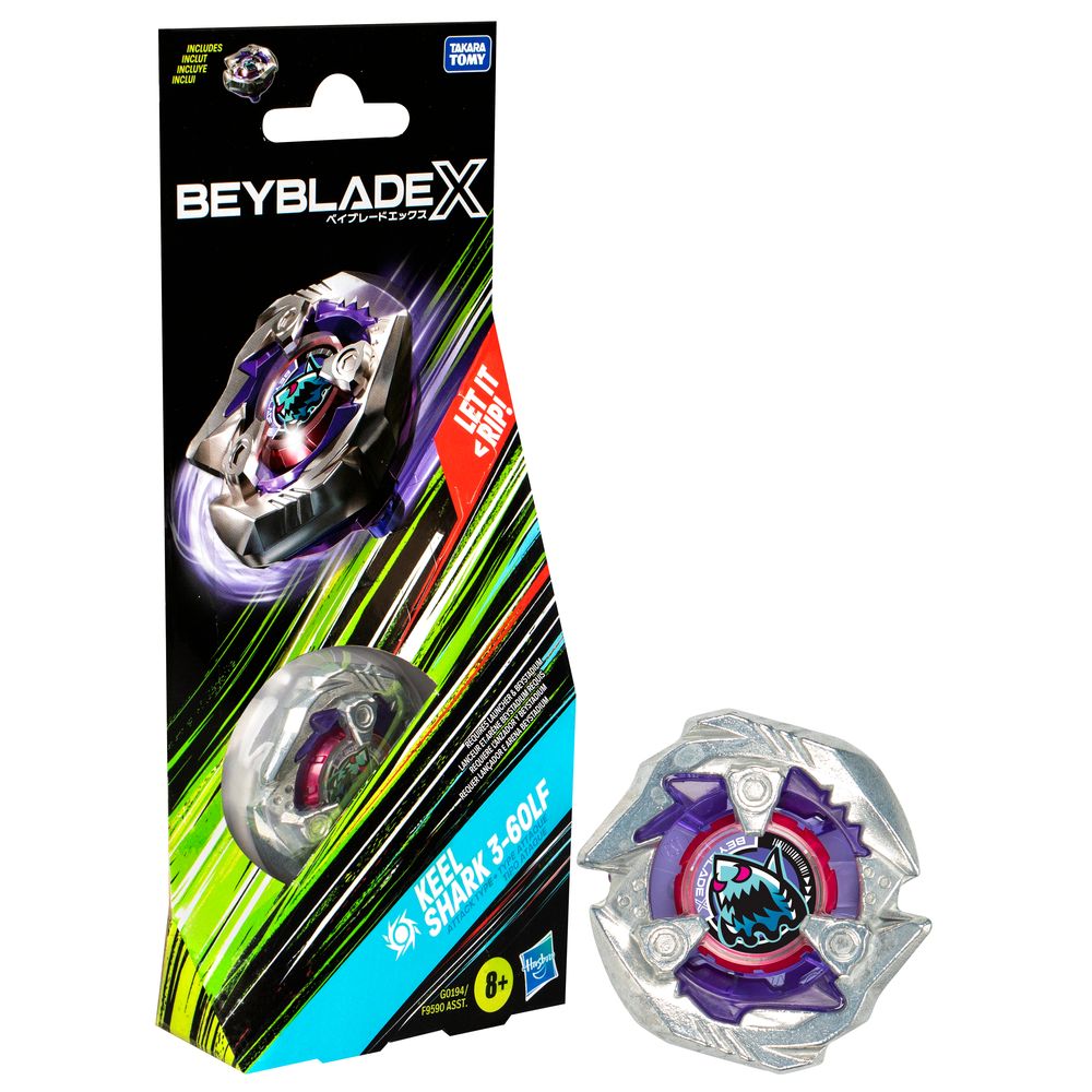 Jogo Pião Beyblade BBX Keel Ataque Shark - Hasbro