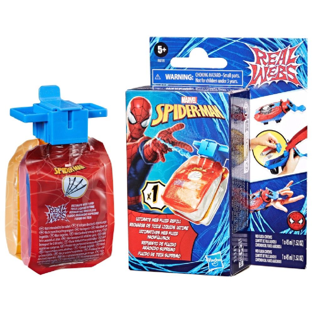 Refil Fluido de Teia Homem-Aranha Supremo Real Webs - Hasbro