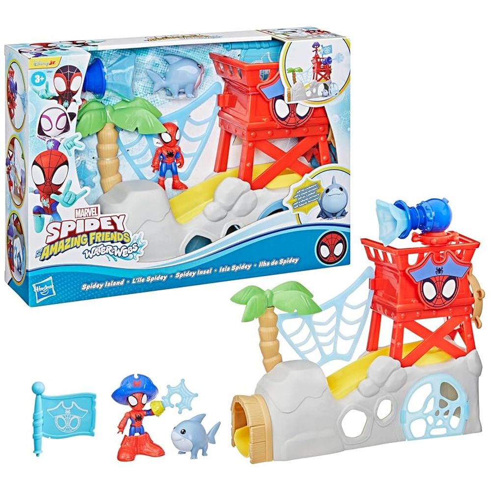 Playset Marvel Saf Waterwebs Ilha do Spidey - Hasbro