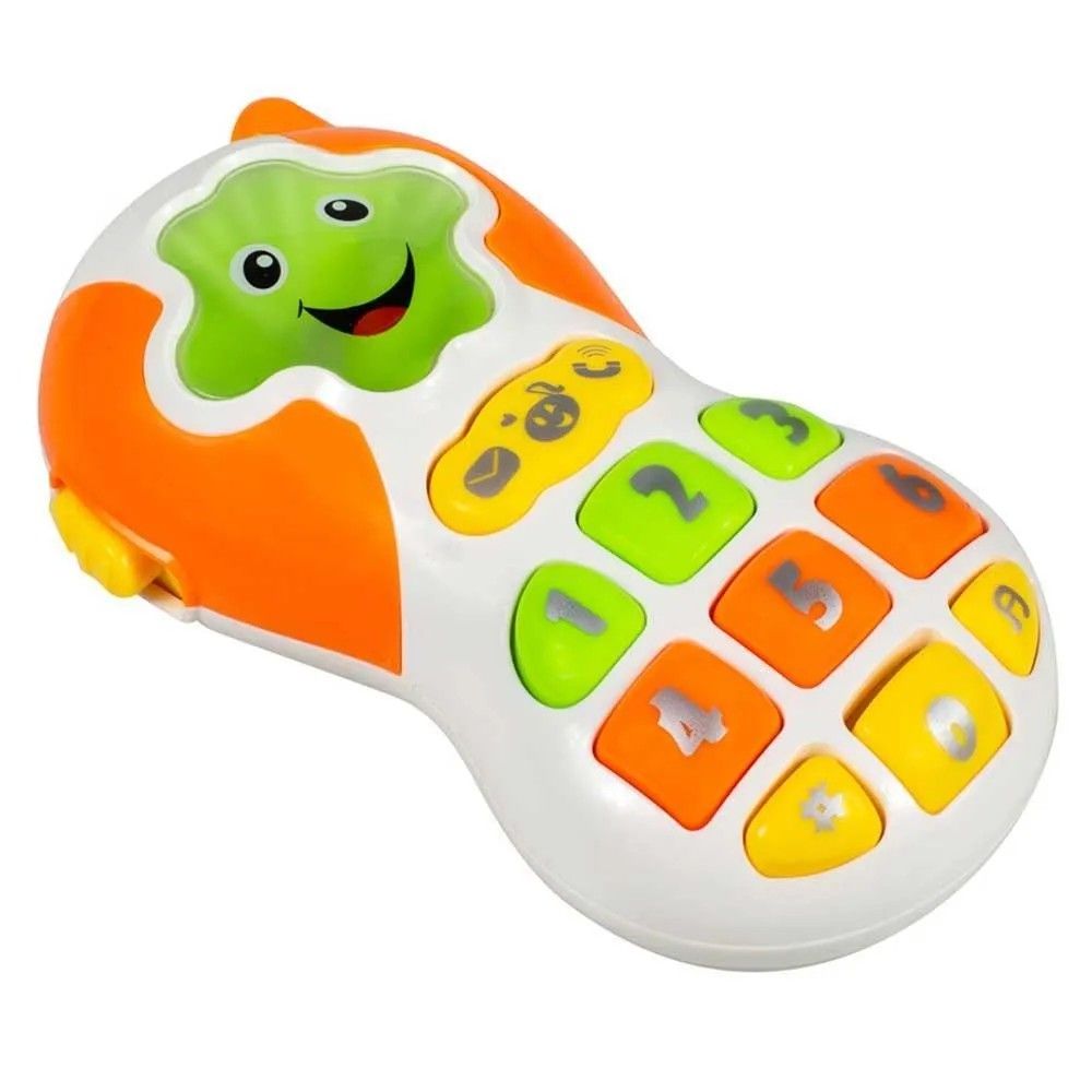 Telefone Musical Branco e Laranja - Brinkzania - Imagem 2