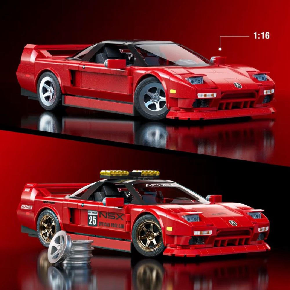 Hot Wheels Brick Shop Elite 90 Acura NSX - Mattel - Imagem 2