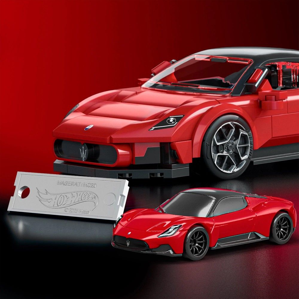 Hot Wheels Brick Shop Maserati MC20 - Mattel - Imagem 4