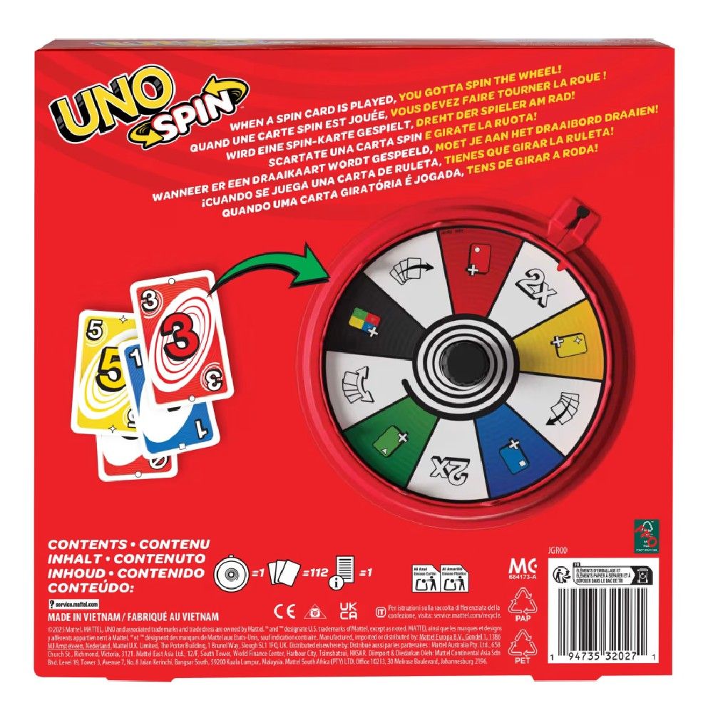 Jogo Uno Tabuleiro Spin - Mattel - Imagem 5