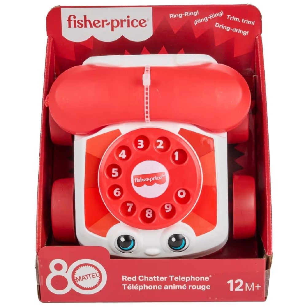 Fisher-Price Telefone Falante Vermelho 80 Anos - Mattel - Imagem 3