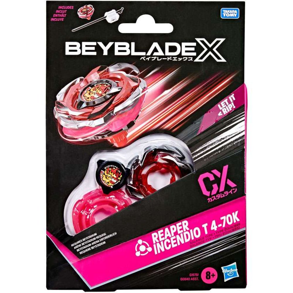 Pião Beyblade BBX Pack Vermelho - Hasbro