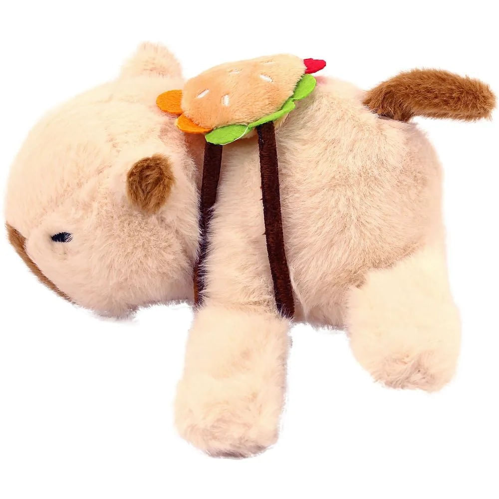 Kit Pelúcia Capivara Fofinha e Pulseira Slap Capivara Pelúcia Bege com Mochila - BBR Toys - Imagem 3
