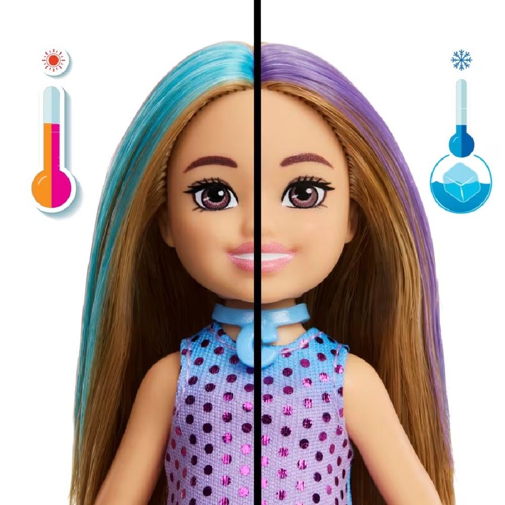 Barbie Chelsea Festa Glamour Surpresa - Mattel - Imagem 6