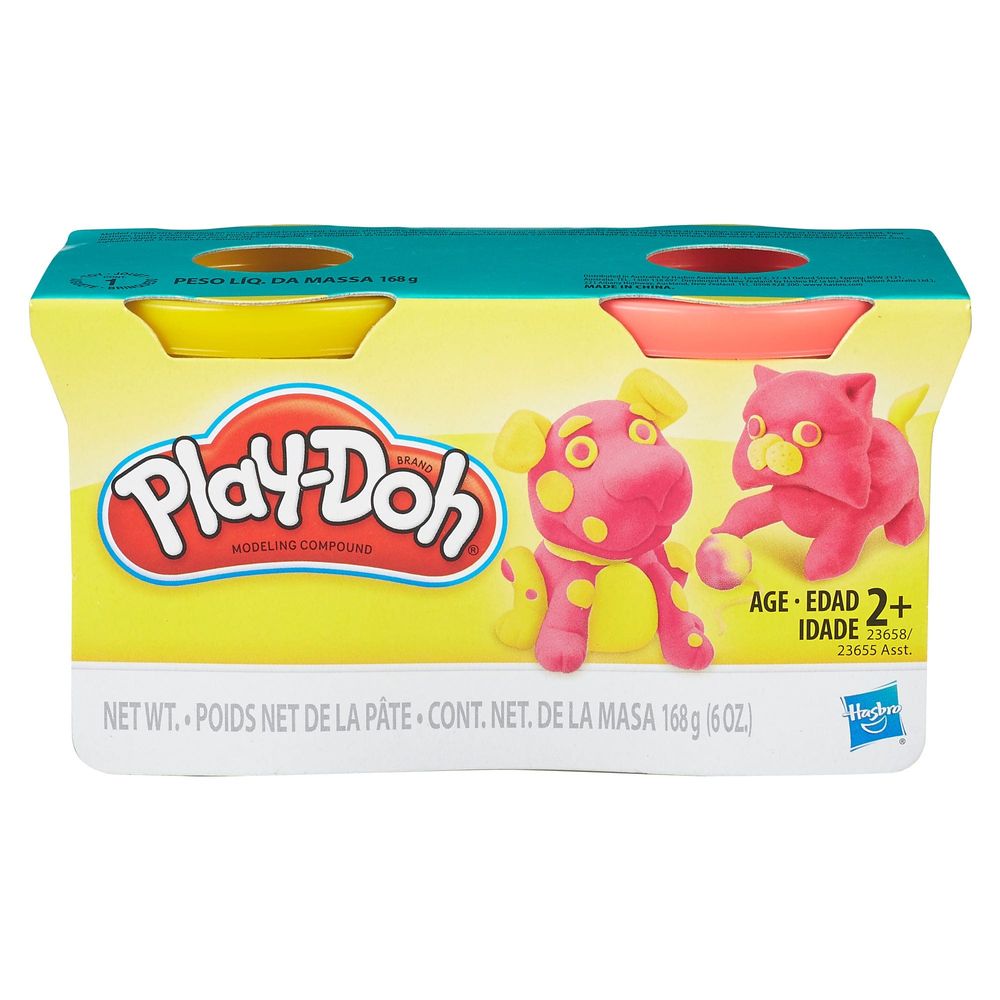 Play-Doh Massa de Modelar Rosa e Amarelo - Hasbro