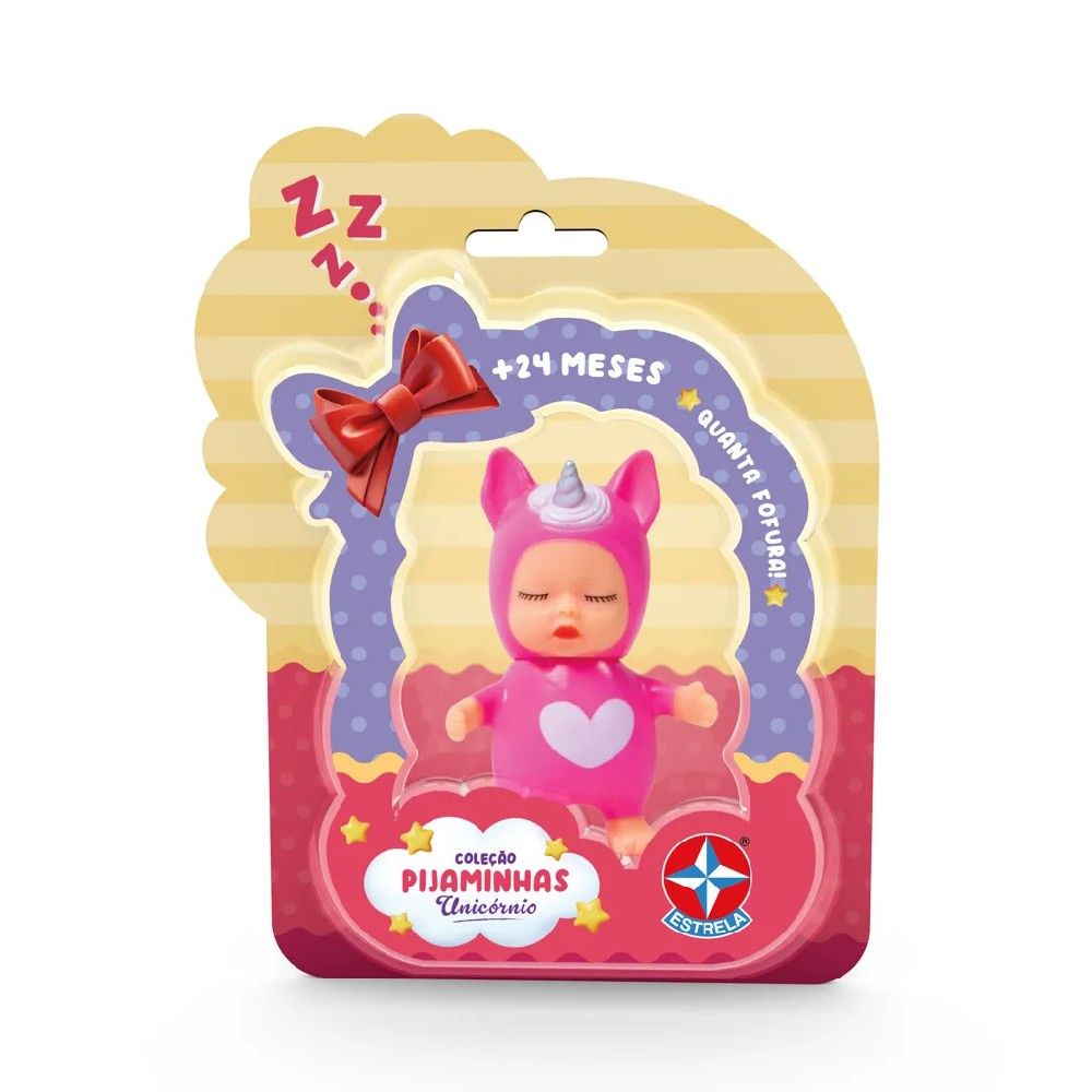 Coleção Pijaminhas Mini Boneca Unicórnio - Estrela